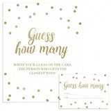 Gender neutral baby shower guessing game cards and sign by LittleSizzle