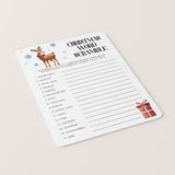 4 Holiday Games Printable