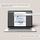 Eucalyptus Baby Shower Table Signs Printable