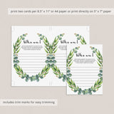 Who am I game for greenery baby party by LittleSizzle