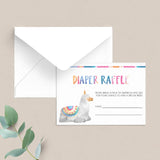 Baby shower diaper raffle ticket alpaca by LittleSizzle