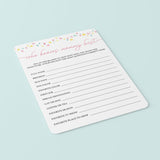 Printable Rainbow Baby Shower Game Who Knows Mommy Best