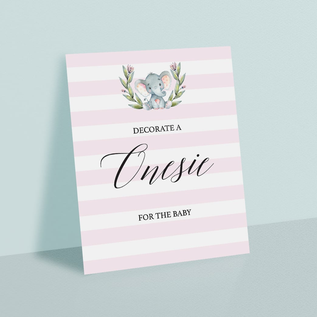 Onesie decorating kit sign for girls by LittleSizzle