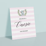 Onesie decorating kit sign for girls by LittleSizzle