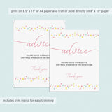 Editable girl shower decor templates by LittleSizzle
