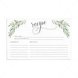 Recipe Cards Printable 4x6 by LittleSizzle