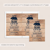 Rustic animal baby shower invitation template for boy by LittleSizzle