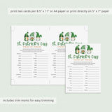 St Patrick's Party Game Printable Finish My Phrase