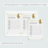 Printable St Patricks Word Search Game with Answers