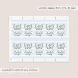 Editable favor tag for elephant baby shower by LittleSizzle