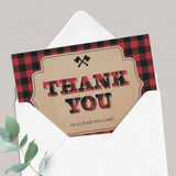 Printable woods party thanks for coming cards by LittleSizzle