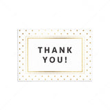 Gold glitter thank you card printable by LittleSizzle