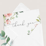 Floral thank you cards printables instant download by LittleSizzle