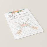 Baby Alphabet Game Printable Pink Watercolor Flowers