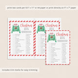 Printable Christmas Movies Game for Ugly Sweater Party