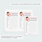 Printable & Virtual Valentine's Day Classroom Game Word Scramble