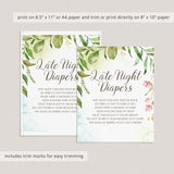 Green watercolor baby shower activities by LittleSizzle