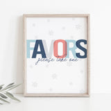 Instant download baby shower favor sign PDF by LittleSizzle