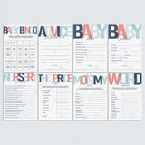 Winter shower games printable by LittleSizzle