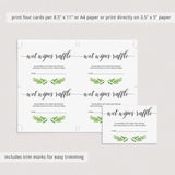 Editable baby shower raffle tickets DIY by LittleSizzle