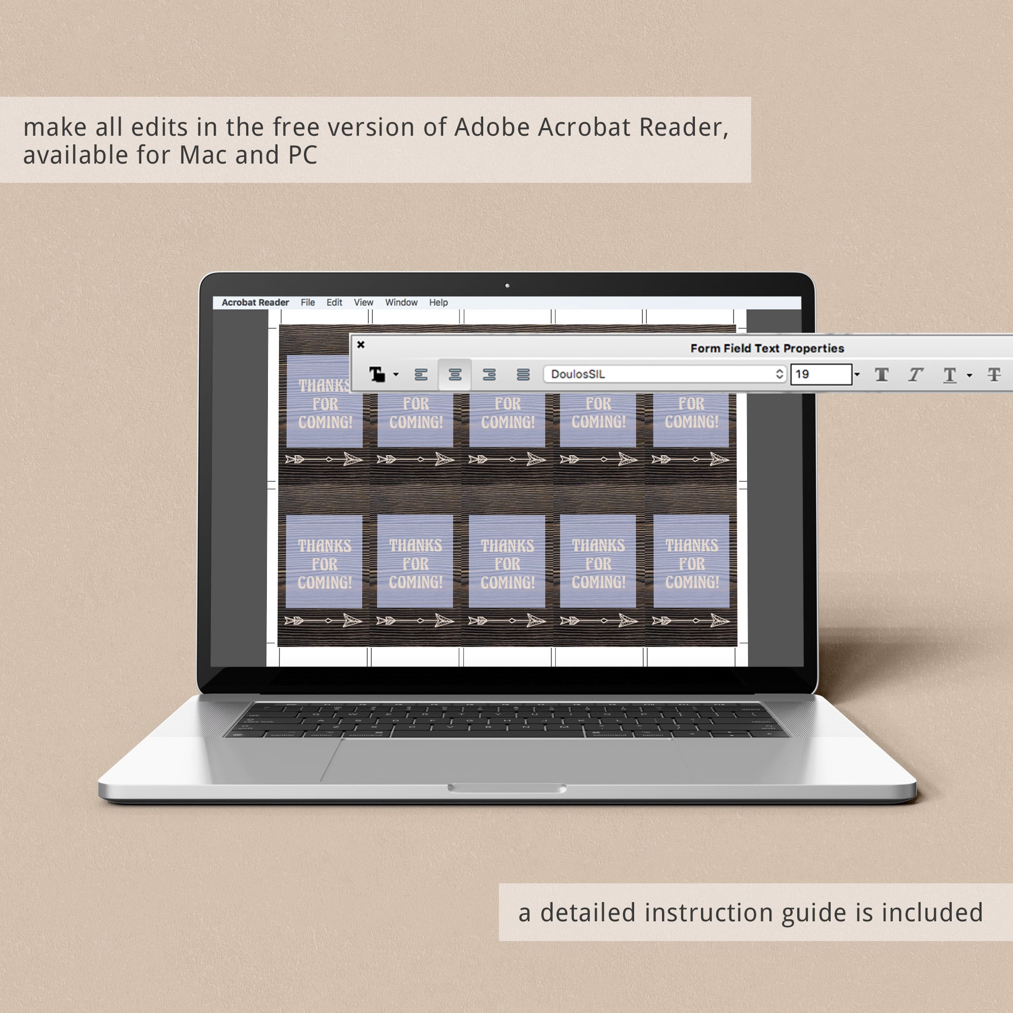 DIY woodland party supplies by LittleSizzle