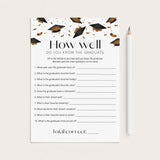 How Well Do You Know The Graduate Printable by LittleSizzle