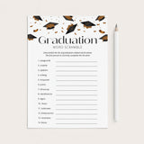 Graduation Word Scramble with Answers Printable by LittleSizzle