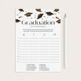 Graduation Scattergories Game Printable by LittleSizzle