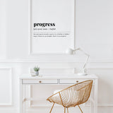 Progress Definition Print Instant Download