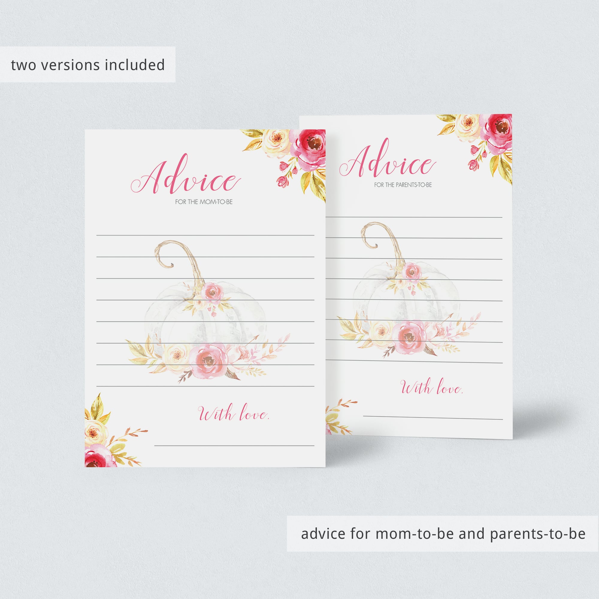 fall themed baby shower games printable by LittleSizzle