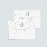 Pumpkin Baby Shower Diaper Raffle Ticket Template