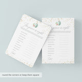 Watercolor Pumpkin Baby Shower Game Price Right