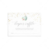 Pumpkin Baby Shower Diaper Raffle Ticket Template by LittleSizzle
