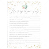 Fall BabyShower Nursery Rhymes Game Printable by LittleSizzle
