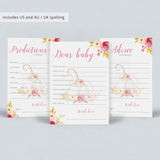 Pumpkin Baby Shower Games Bundle for Girl
