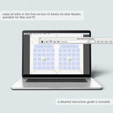 Watercolor Pumpkin Bridal Shower Bingo for Large Groups