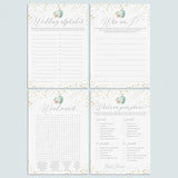 Floral Pumpkin Bridal Shower Games Pack Instant Download by LittleSizzle