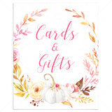 Fall themed party decorations cards and gifts sign by LittleSizzle