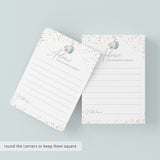 Fall Wedding Advice Cards with Watercolor Pumpkin