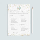 Floral Pumpkin Bridal Shower Games Pack Instant Download