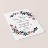 Bohemian Baby Shower Invitation Template
