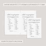 DIY whats in your purse game cards by LittleSizzle