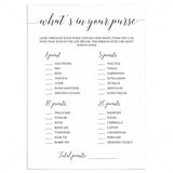 Purse Raid Game Printable Black and White by LittleSizzle