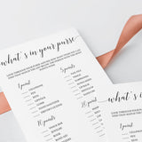 Purse Raid Game Printable Black and White