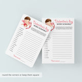 Printable & Virtual Valentine's Day Classroom Game Word Scramble