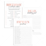 Quinceañera Games Bundle Printable by LittleSizzle