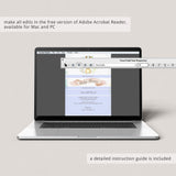 Watercolor Rabbit Baby Shower Invitation Set