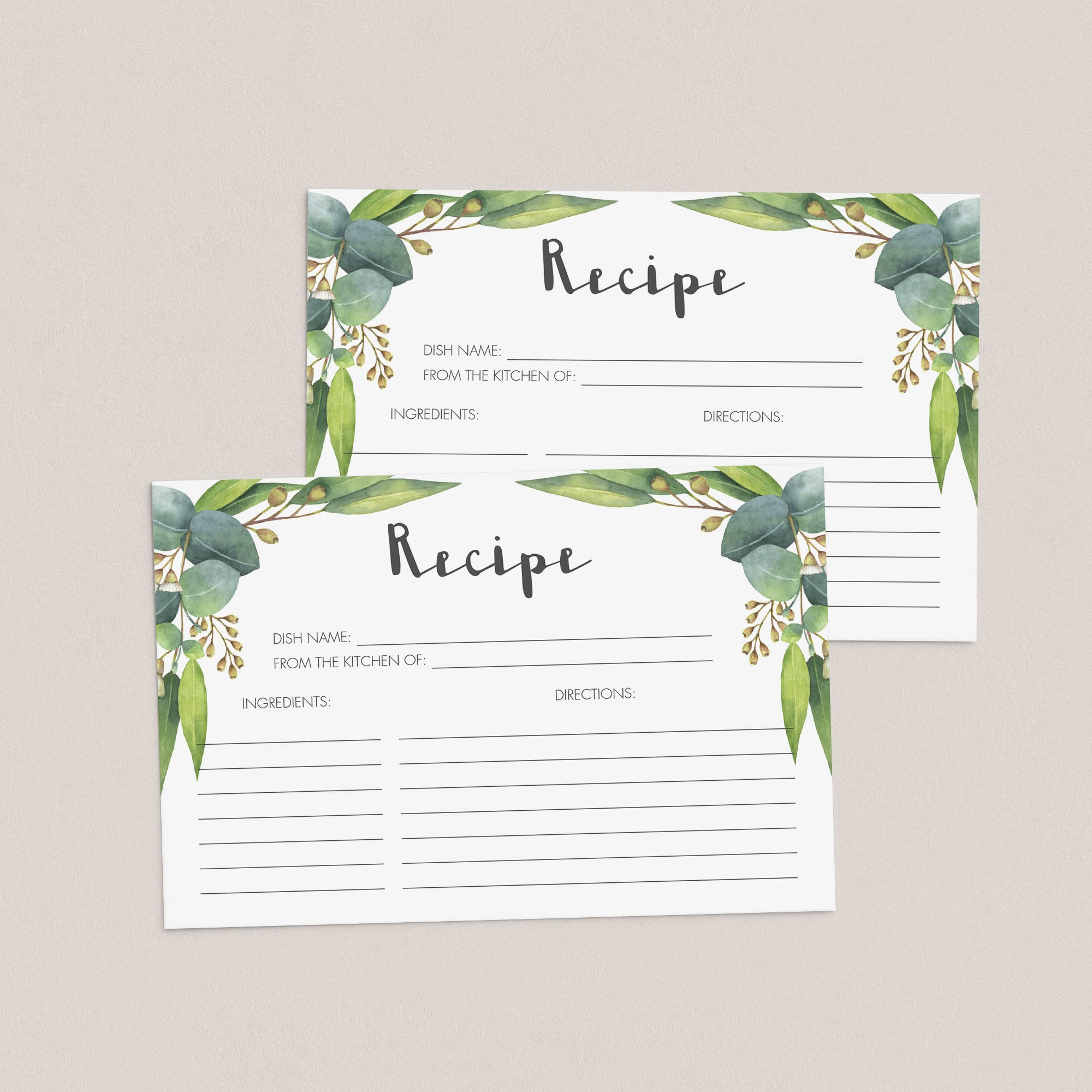 Printable keepsake for baby shower or bridal shower by LittleSizzle