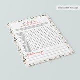 Holiday Word Search Game Instant Download