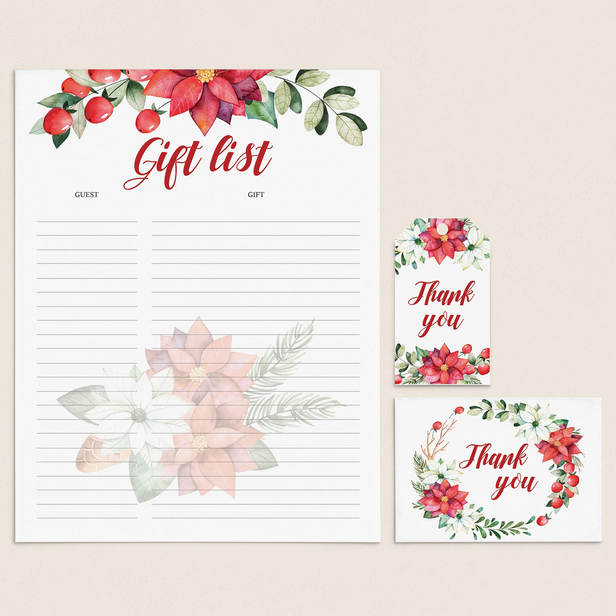 Christmas Party Supplies Bundle Printable by Littlesizzle